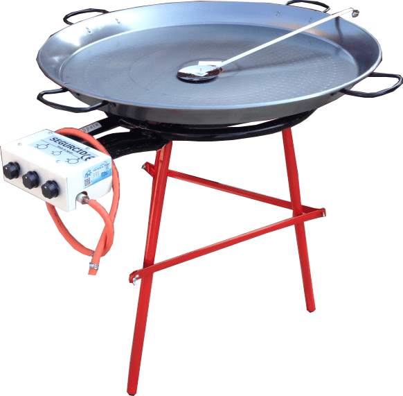 90cm-Professional-Paella-Cooking-Set-Polished-Steel-Serves-40-60