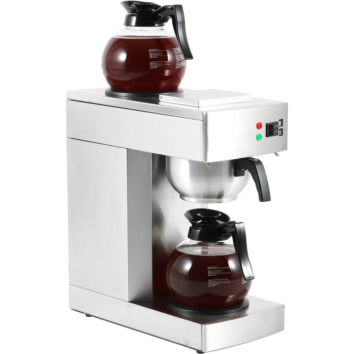 Double coffee percolator