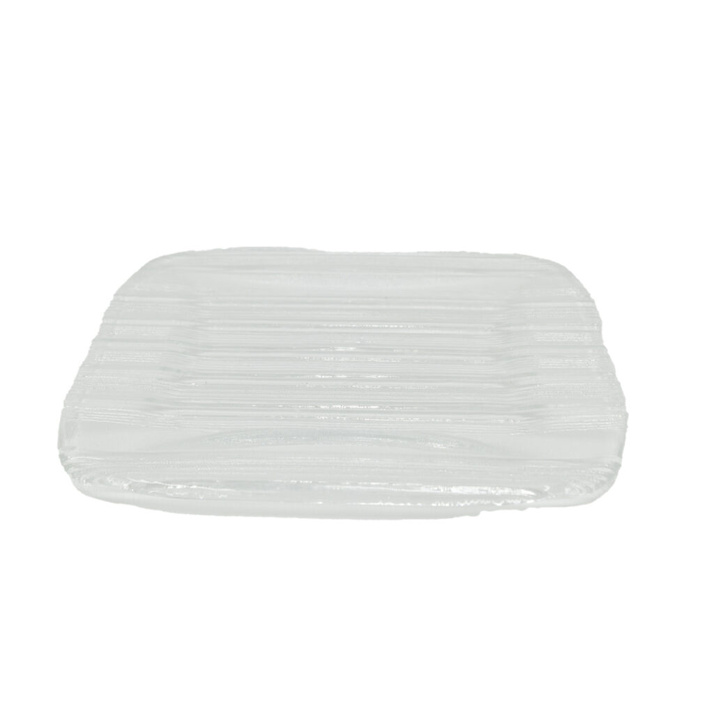 Glass platter square